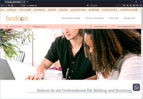 Bedcon GmbH Screenshot Website