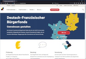 Deutsch-Französischer Bürgerfonds Website